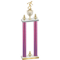 Double Pink Carbon Fiber Victory Bowling Trophy