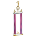 Double Pink Carbon Fiber First Place Tennis Trophy