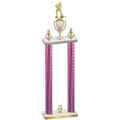 Double Pink Carbon Fiber Year Hockey Trophy