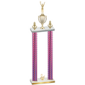 Double Pink Carbon Fiber Second Place Victory Trophy