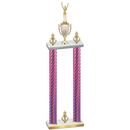 Double Pink Carbon Fiber Victory Victory Trophy