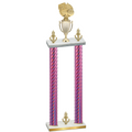 Double Pink Carbon Fiber Victory Basketball Trophy