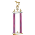 Double Pink Carbon Fiber Year Horses Trophy