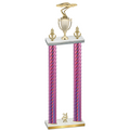 Double Pink Carbon Fiber Year Cars Trophy