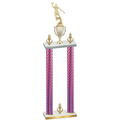 Double Pink Carbon Fiber Victory Basketball Trophy