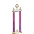 Double Pink Carbon Fiber Year Chess Trophy