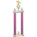 Double Pink Carbon Fiber Victory Fishing Trophy