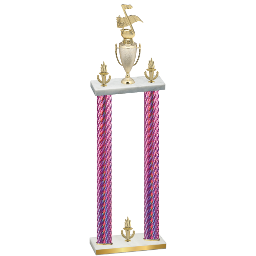 Double Pink Carbon Fiber Victory Music Trophy