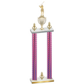 Double Pink Carbon Fiber Victory Golf Trophy