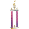 Double Pink Carbon Fiber Victory Golf Trophy