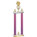 Double Pink Carbon Fiber Victory Baseball Trophy