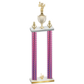 Double Pink Carbon Fiber First Place Academics Trophy