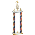 Double Flag USA First Place Soccer Trophy