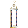 Double Flag USA First Place Soccer Trophy