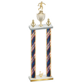 Double Flag USA Second Place Soccer Trophy