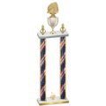 Double Flag USA First Place Soccer Trophy