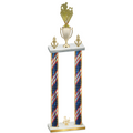 Double Flag USA Third Place Rugby Trophy