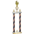 Double Flag USA Year Rugby Trophy