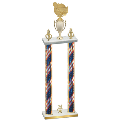 Double Flag USA Year Tennis Trophy