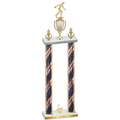 Double Flag USA Second Place Bowling Trophy