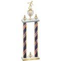 Double Flag USA Victory Bowling Trophy