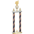 Double Flag USA Second Place Swimming Trophy