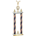 Double Flag USA Victory Cheerleading Trophy