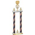 Double Flag USA Victory Cheerleading Trophy