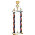Double Flag USA Year Cheerleading Trophy