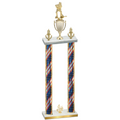 Double Flag USA Fourth Place Hockey Trophy