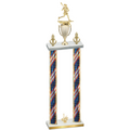 Double Flag USA First Place Lacrosse Trophy