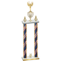 Double Flag USA Year Victory Trophy