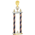 Double Flag USA Year Pickleball Trophy