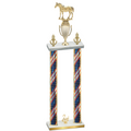 Double Flag USA Second Place Horses Trophy