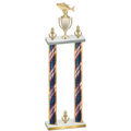 Double Flag USA Victory Fishing Trophy