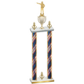 Double Flag USA Victory Shooter Trophy