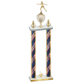 Double Flag USA First Place Skater Trophy