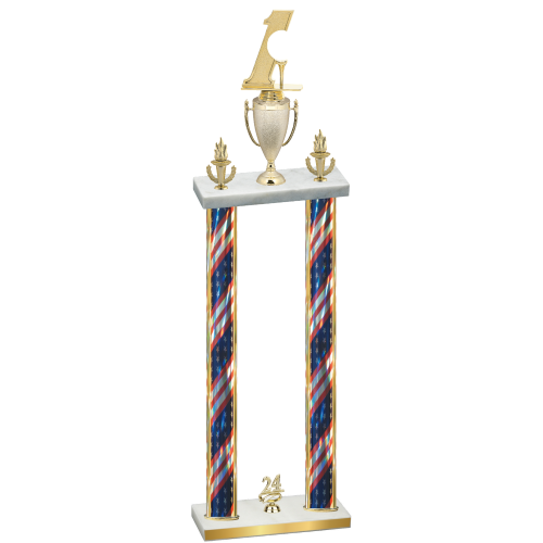 Double Flag USA Year Golf Trophy