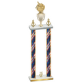 Double Flag USA Year Baseball Trophy