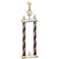 Double Flag USA Year Academics Trophy