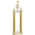 Double Gold Carbon Fiber Year Rugby Trophy
