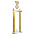 Double Gold Carbon Fiber Second Place Running Trophy