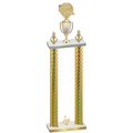 Double Gold Carbon Fiber Third Place Running Trophy