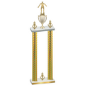 Double Gold Carbon Fiber Victory Wrestling Trophy