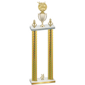 Double Gold Carbon Fiber Year Bowling Trophy