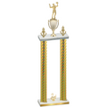 Double Gold Carbon Fiber Second Place Volleyball Trophy
