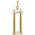 Double Gold Carbon Fiber Year Swimming Trophy