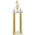Double Gold Carbon Fiber Year Football Trophy