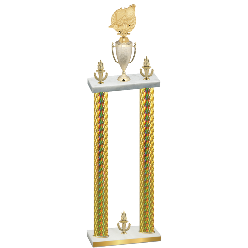 Double Gold Carbon Fiber Victory Swimming Trophy