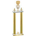 Double Gold Carbon Fiber First Place Cheerleading Trophy